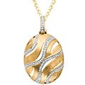 14k Yellow Gold 2/5ct TDW Diamond Necklace (H-I, I2)