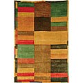 Hand-knotted Deco Contemporary Wool Rug (9'6 x 13'6)