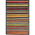 Stripes Hand-knotted Rug (4' x 6')
