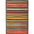 Striped Hand-knotted Rug (9'6 x 13'6)