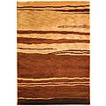 Hand-knotted Zeno Wool Rug (5' x 8')