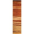 Hand-knotted Zeno Wool Rug (2'3 x 10')