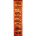 Hand-knotted Serenity Rust Rug (2'3 x 10')