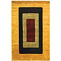 Hand-knotted Perspective Wool Rug (5' x 8')