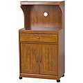 Kevin Cherry Wood Microwave Cart