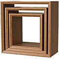Cubes Square Floating Shelves (Set of 3)