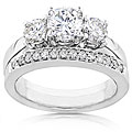 14k Gold 7/8ct TDW Diamond Bridal Rings Set (G-I, I1-I2)