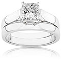 14k Gold Certified 1ct TDW Diamond Bridal Rings Set (F, SI1)