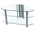 Bermuda 44-inch Glass Corner TV Stand