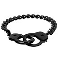 Black Stainless Steel Handcuff Bracelet