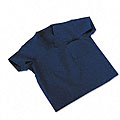 ComfortEase Unisex Midnight Blue Scrub Top (Small)