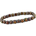 Brown Freshwater Pearl Elastic Bracelet (6-7 mm)