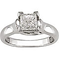 14k Gold 1ct TDW Princess-cut Solitaire Ring (I-J, I1-I2)
