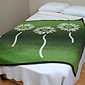 Three Flowers Throw Blanket
