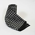 Charcoal Houndstooth Throw (Set of 2)