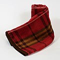 Tartan Plaid Dark Red Throw (Set of 2)