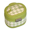 Small Oval Leather Jewelry Box