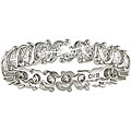 18k White Gold 2ct TDW Diamond Full Eternity Band (G-H-I, SI) (Size 8)