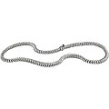 14k White Gold Onyx Clasp 18-inch Cobra Necklace