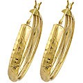 14k Yellow Gold Flex Hammer Earrings