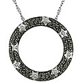 14k Gold 1/2ct TDW Black and White Diamond Necklace (H-I-J, I1-I2)