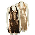 Chaudry Women's Sequin Halter Evening Dress