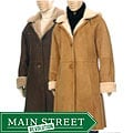 Aston Women's Hooded Shearling Car Coat