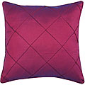 Decorative Diamond-pattern Plum Red Cushion Cover