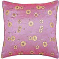 Decorative Floral Swirls Purple Cushion Cover