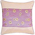 Purple/ Beige Sequined Cushion Cover