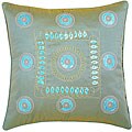 Decorative Gold Stitch Blue-green Cushion Cover