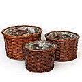Pot-cover Wicker Basket (Set of 3)