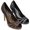 Adi Misbehave Women's Animal Accent Peep Toe Pumps