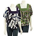Cha Cha Vente Women's Square-neck Batwing Shirt