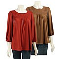 Cha Cha Vente Smocked Tunic Top
