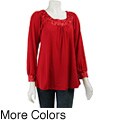 Cha Cha Vente Women's Satin Origami Neck Top