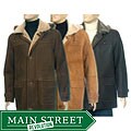 Aston Men's Shearling Hooded Coat