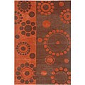 Hand-tufted Unam-4 Wool Rug (5' x 8')