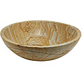DeNovo Romawood Stone Bathroom Vessel Sink