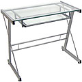 Silver Solo Computer Desk