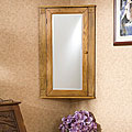 Lyndon Golden Oak Corner Jewelry Armoire