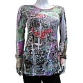 JC Eternity Women's Burnout Long-sleeve Stud Shirt