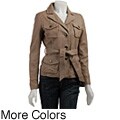 MICHAEL Michael Kors Women's Belted Leather Jacket