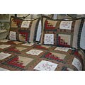 Cross Stitch Log Cabin Quilt Set