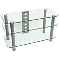Contemporary 42-inch Glass TV Stand
