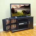 Morristown 42-inch Black Wood TV Console