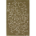 Hand-tufted Contemporary New Zealand Wool Rug (5' x 8')
