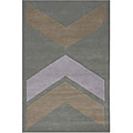 Contemporary Hand-tufted New Zealand Wool Rug (5' x 8')