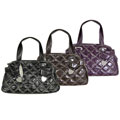 Chinese Laundry Quilted Zipper Top Shopper Handbag