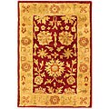 Heritage Kashan Red/ Gold Wool Rug (2' x 3')